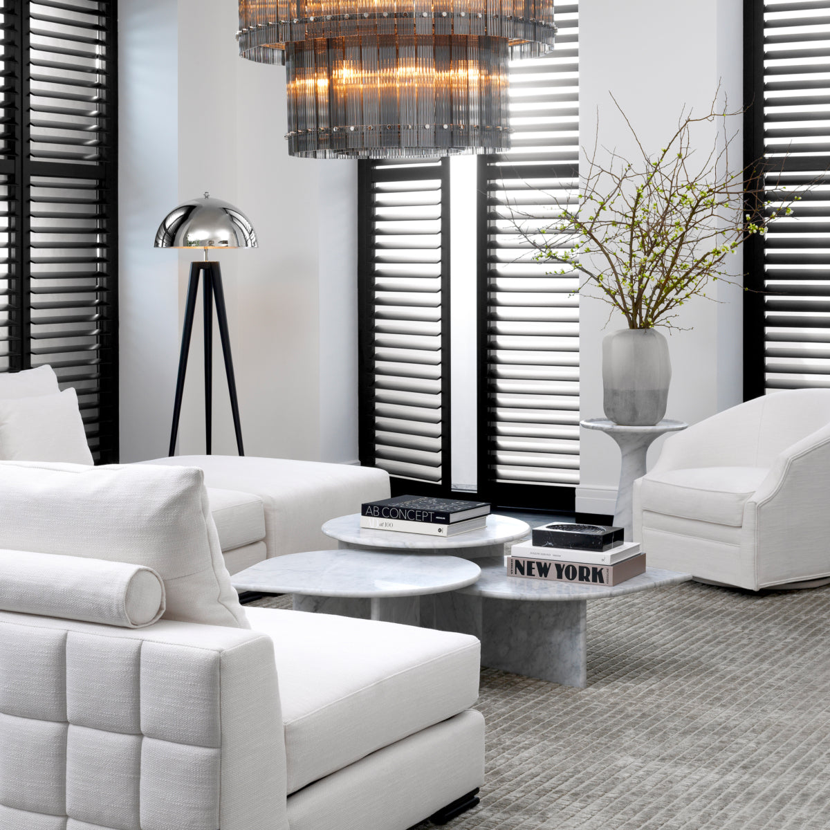 Modulares Sofa Clifford Ottomane