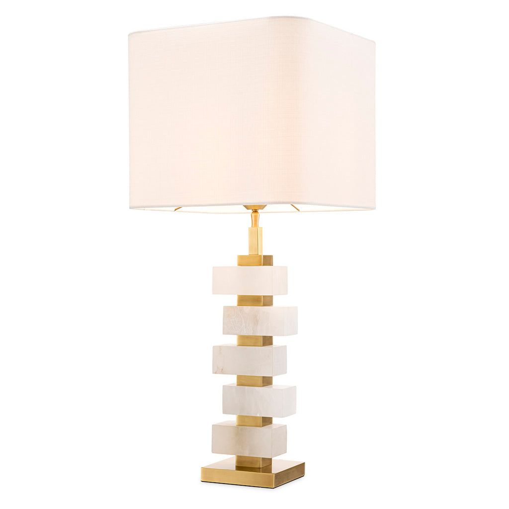 Bernsteinfarbene Tischlampe