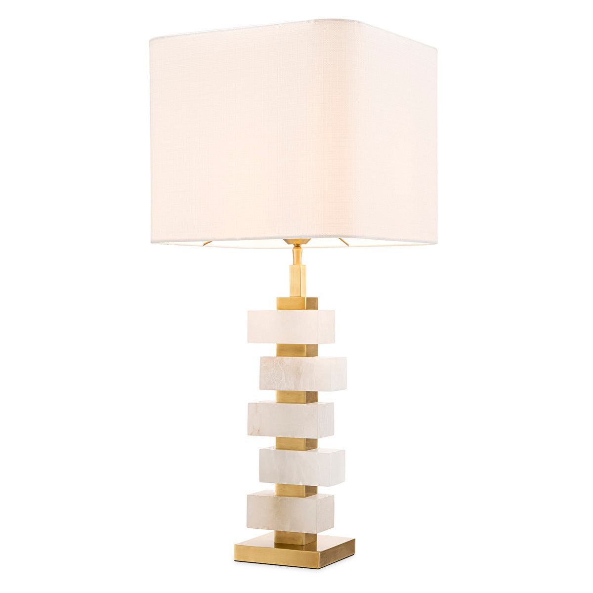 Bernsteinfarbene Tischlampe