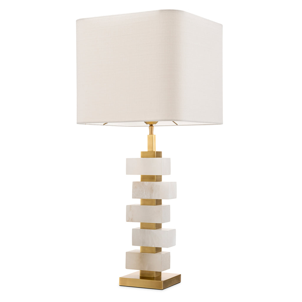 Bernsteinfarbene Tischlampe
