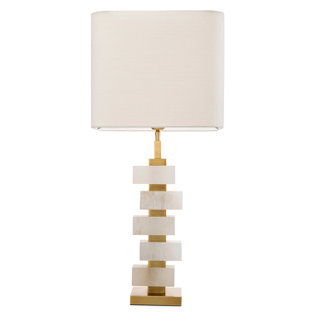 Bernsteinfarbene Tischlampe