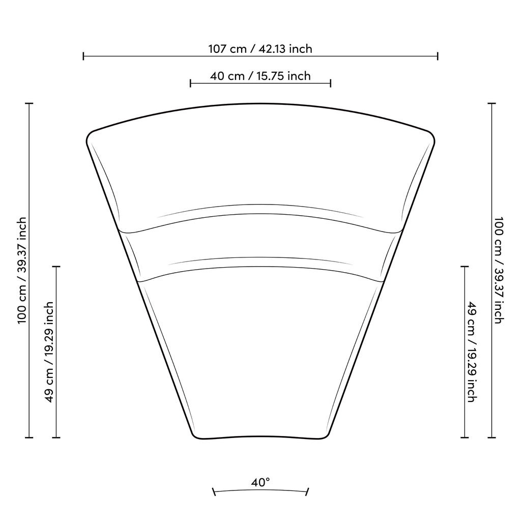 Modulares Sofa Lindau Innenecke