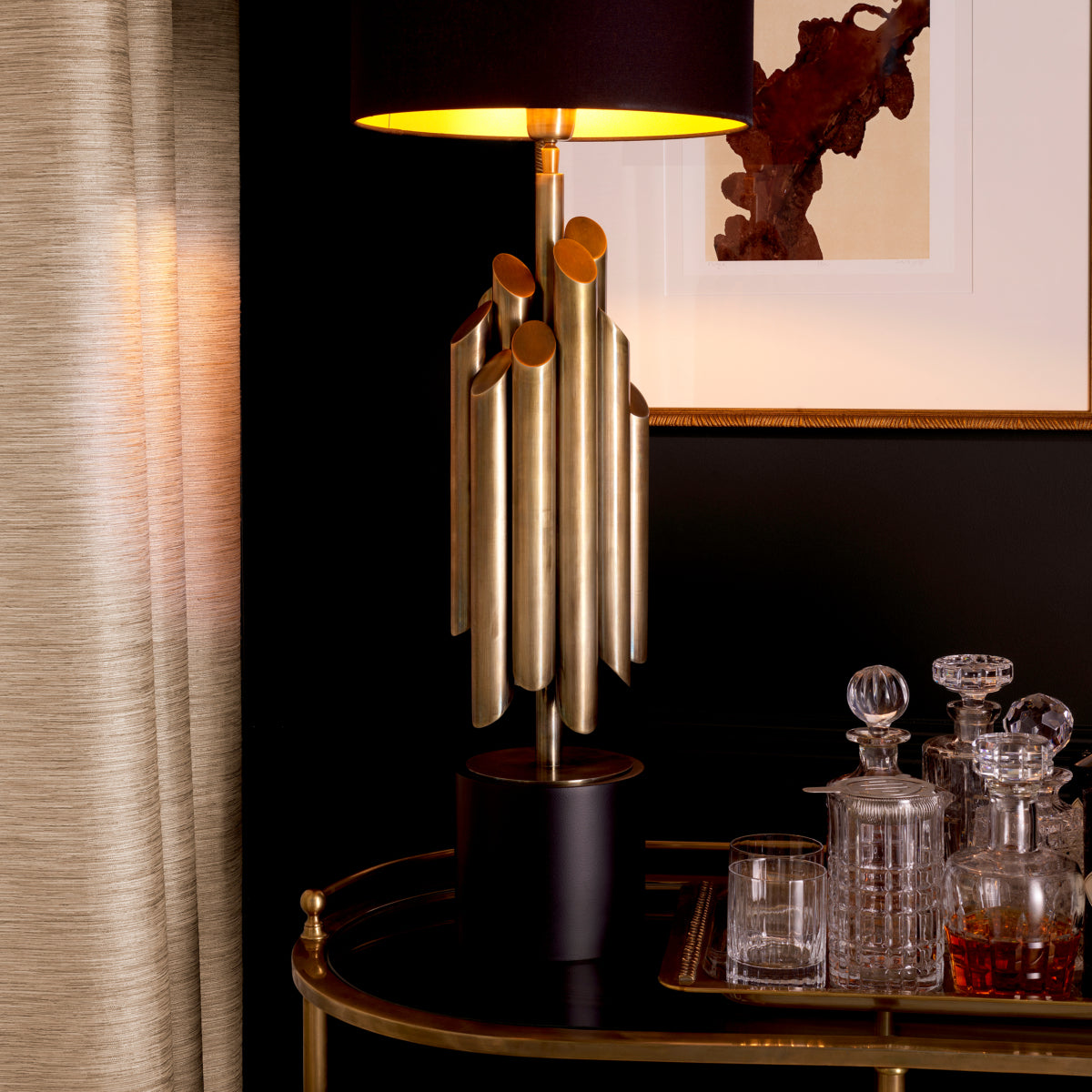 Tischlampe Beau Rivage rund