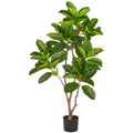 Ficus Altissima, 130cm, gruen, im Kunststofftopf 17x14,5cm
