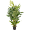 Arecapalme x9, ca 170cm, gruen, im einf. Kunststofftopf 24,5x21cm,  Real Touch