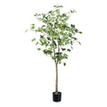 Gingkobaum x 333 Bl. ca 120cm gruen im Kunststofftopf 12x11cm m. Erde, Stamm Kunststoff