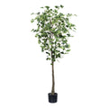 Gingkobaum x 462 Bl. ca 150cm gruen im Kunststofftopf m.Erde 14,5x12,5cm Stamm Kunststoff
