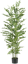 Caryota mitis Palme x6, 150cm gruen, im Kunststofftopf 15x12cm mit Erde, Material: schwer entflammbar