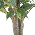 Ficus Benjamina 125cm gruen, UV-bestaendig, schwer entflammbar, im Kunststofftopf 15x12,5cm