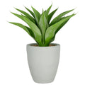 Agave x17, 75cm, gruen, im grauen Fiberclay-Topf 30x34cm mit Kies, UV-bestaendig