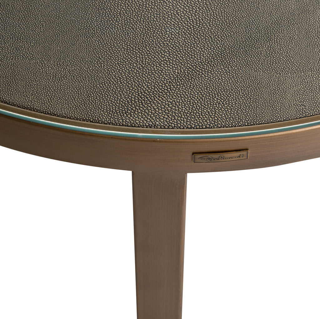 Couchtisch Bloomville brass shagreen incl. glass tops (Set of 2)