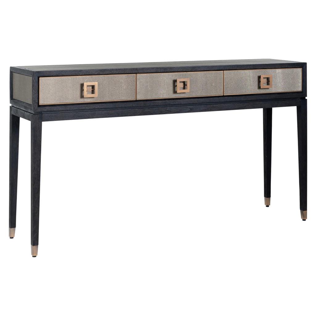 Konsole Bloomville brass shagreen