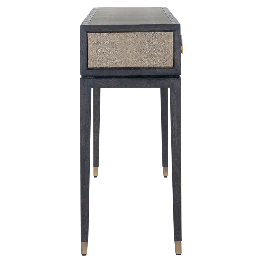 Konsole Bloomville brass shagreen
