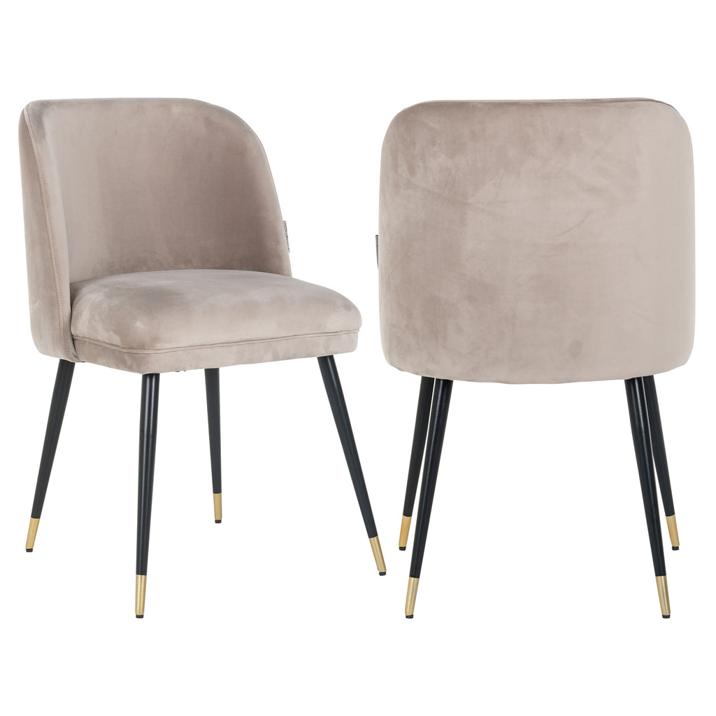 Esszimmerstuhl Alicia khaki velvet fire retardant