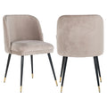 Esszimmerstuhl Alicia khaki velvet fire retardant