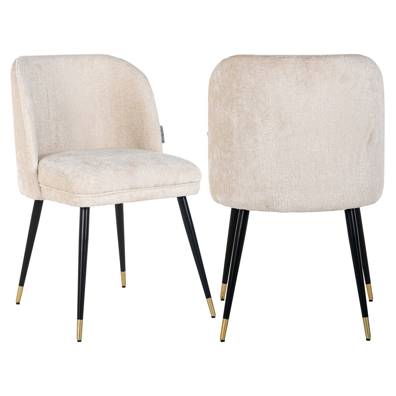 Esszimmerstuhl Alicia FR white chenille fire retardant