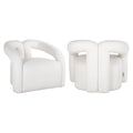 Lounge Stuhl Dana white furry