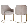 Esszimmerstuhl Hadley khaki velvet fire retardant