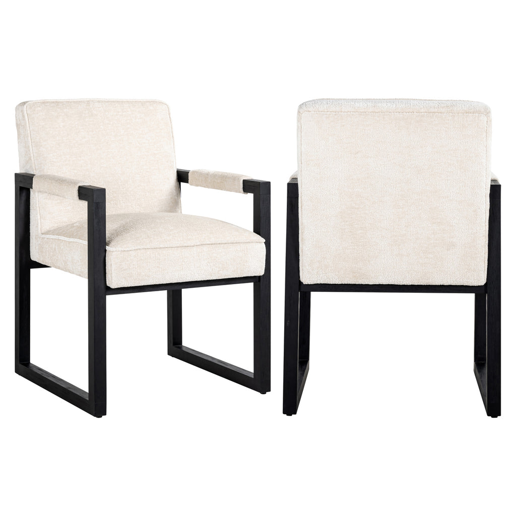 Esszimmerstuhl Beck white chenille