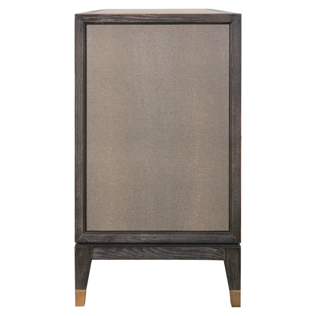 Sideboard Bloomville brass shagreen