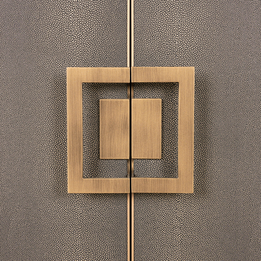 Sideboard Bloomville brass shagreen