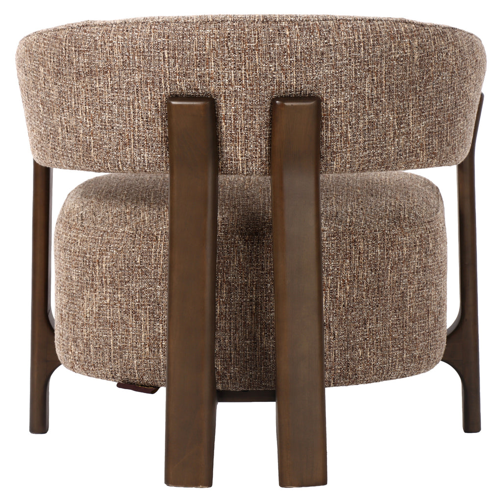 Lounge Stuhl Dalara brown tweed