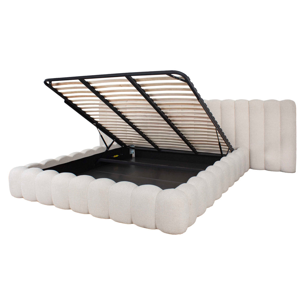 Bett Cupidon cream fancy 180x210 (mattress size (excl.)) with storage