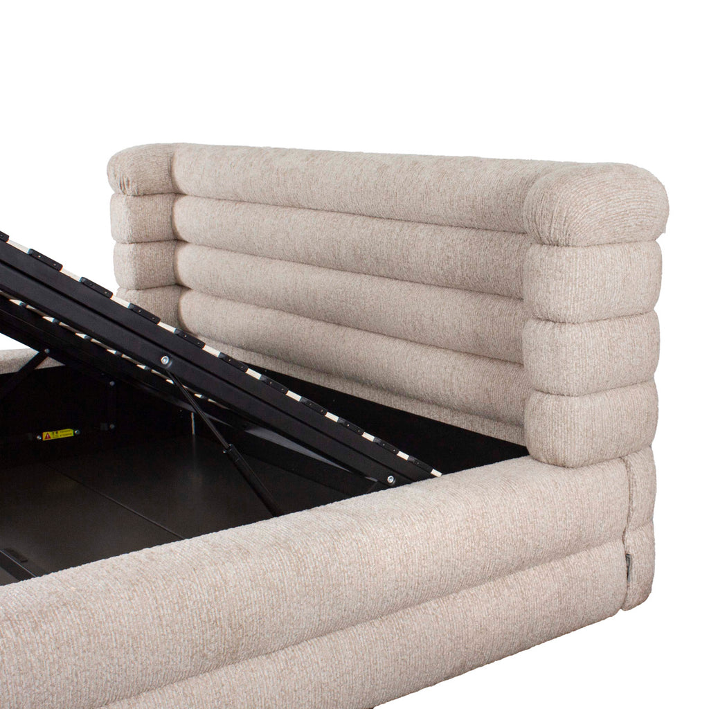 Bett Obidis natural linear 180x210 (mattress size (excl.)) with storage