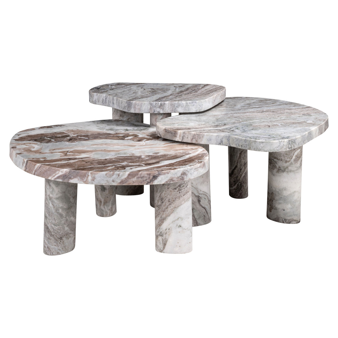 Couchtisch Camino Blush beige (Set of 3)