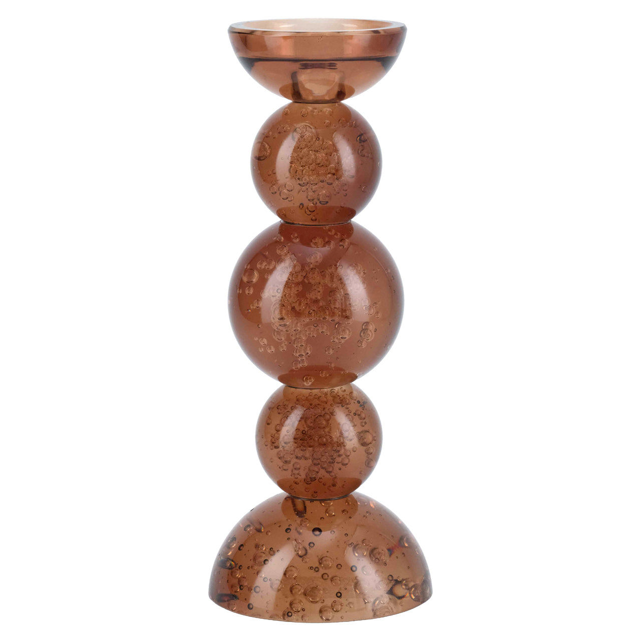 Kerzenhalter Jolita brown small