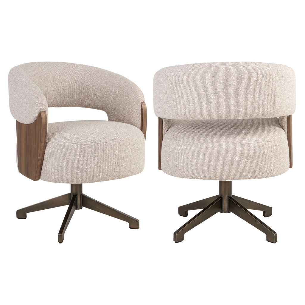 Esszimmerstuhl Pollux lodge desert walnut - swivel