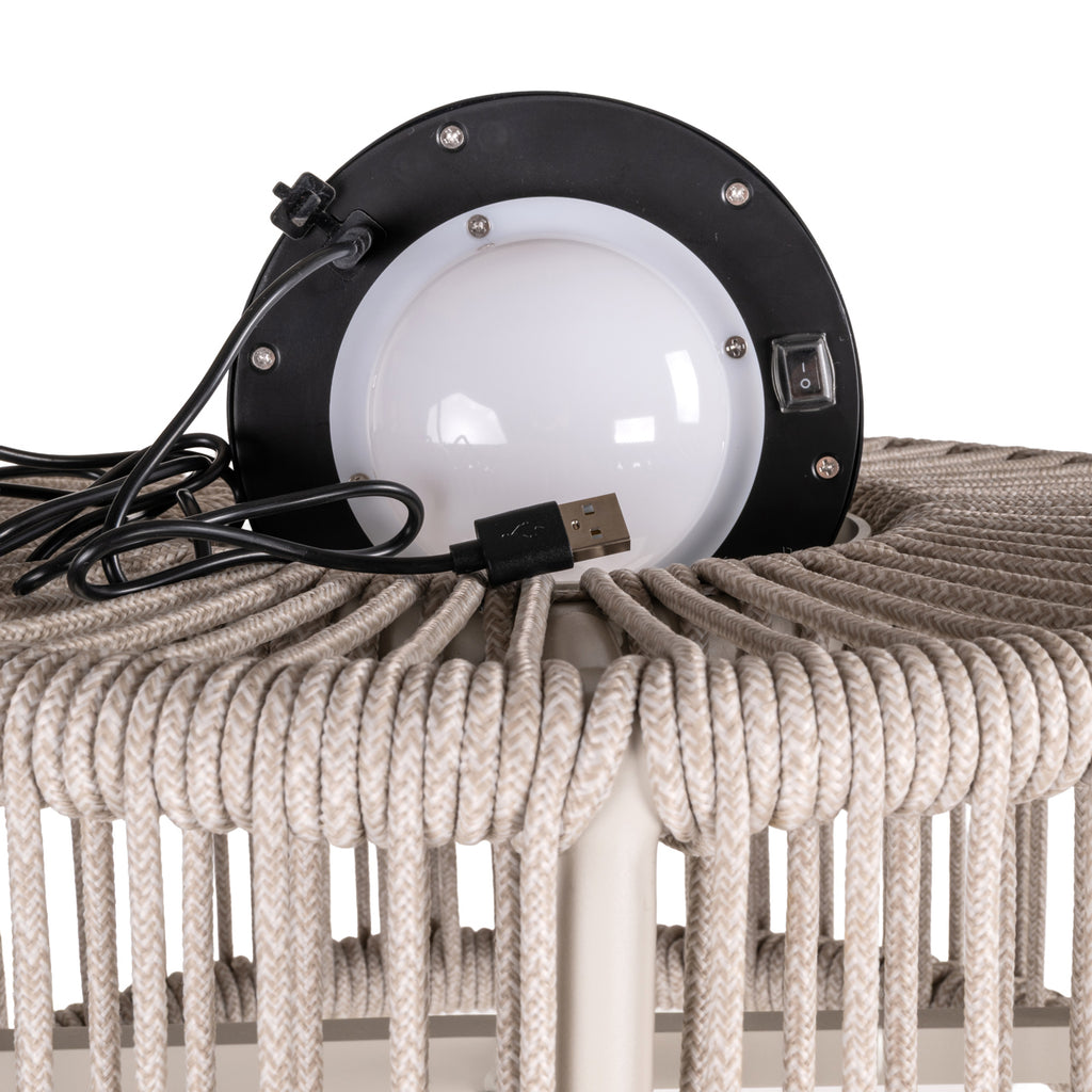 Garten Stehlampe Lunar light beige