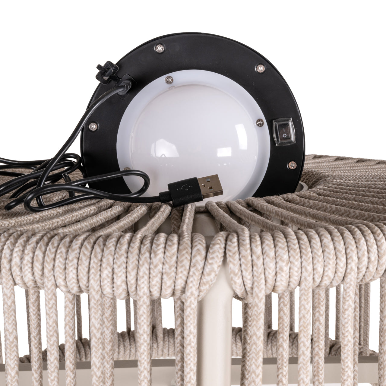 Garten Stehlampe Lunar light beige