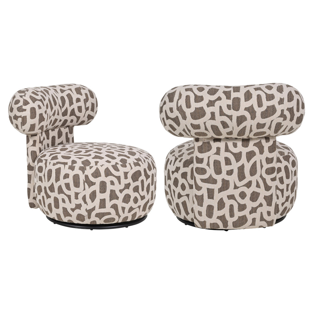 Lounge Stuhl Kaya weave brown
