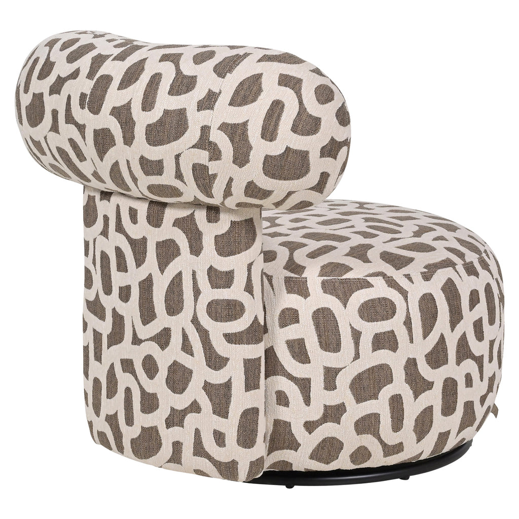 Lounge Stuhl Kaya weave brown