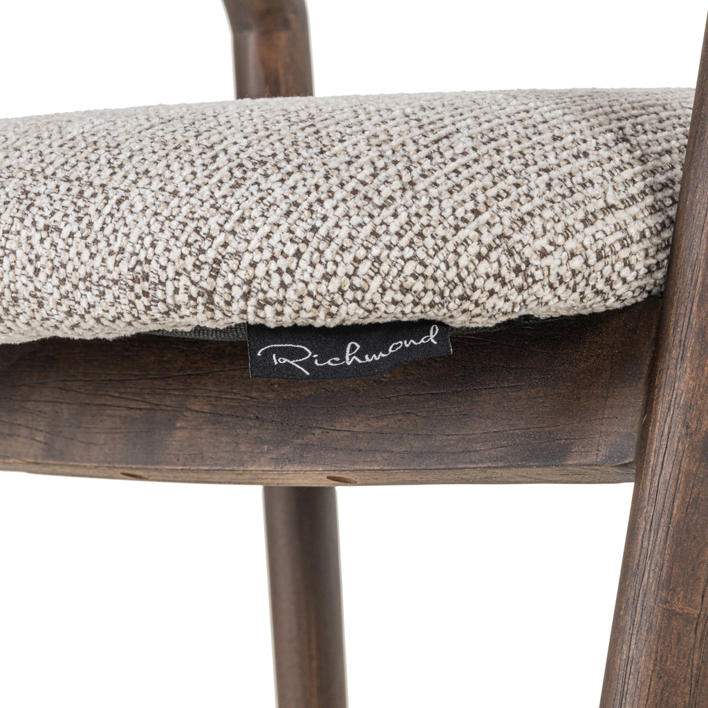 Thekenstuhl Mihara mocca fancy fire retardant