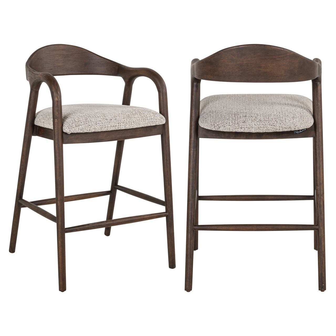Thekenstuhl Mihara mocca fancy fire retardant