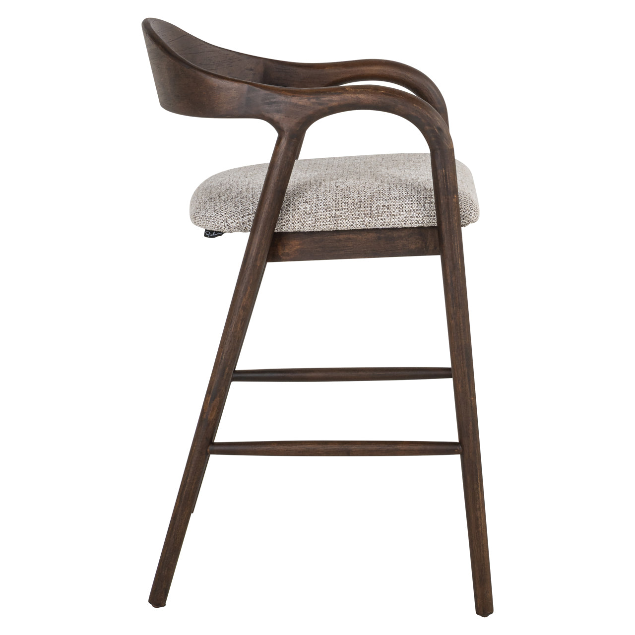 Thekenstuhl Mihara mocca fancy fire retardant