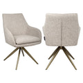 Esszimmerstuhl Lisonne cayenne brown swivel fire retardant
