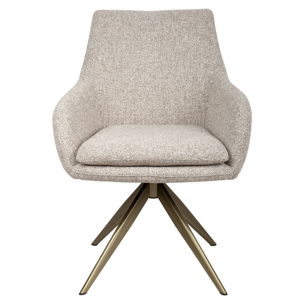 Esszimmerstuhl Lisonne cayenne brown swivel fire retardant