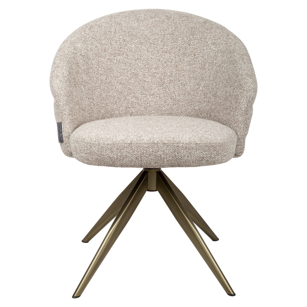 Esszimmerstuhl Zendaya cayenne brown swivel fire retardant