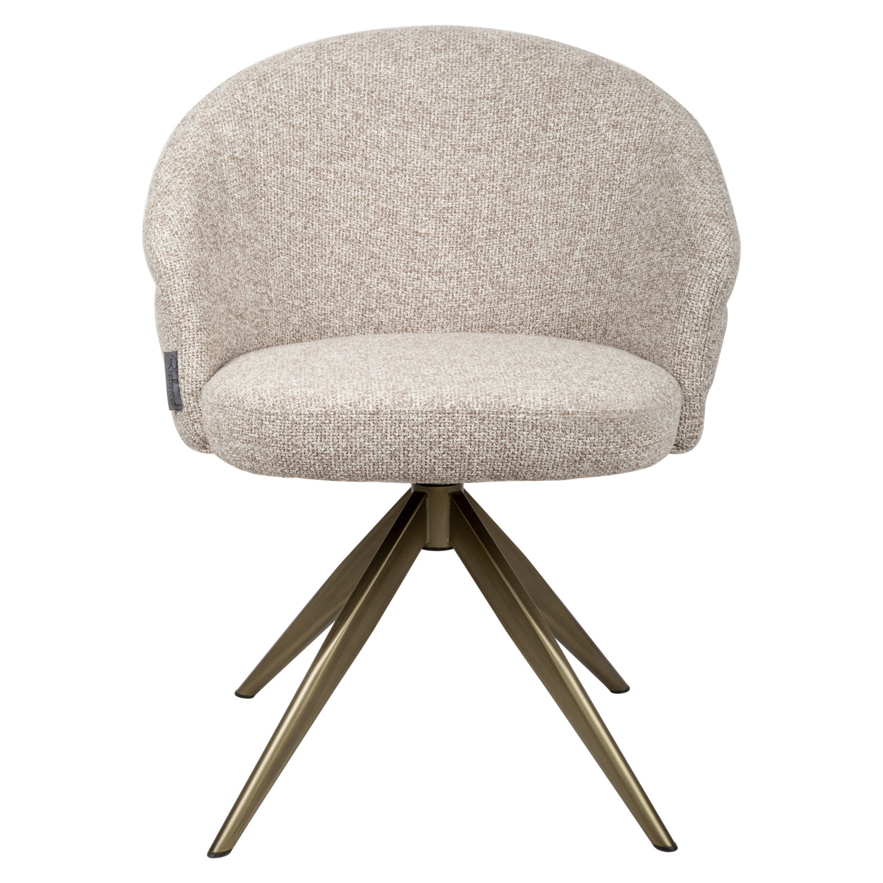 Esszimmerstuhl Zendaya cayenne brown swivel fire retardant