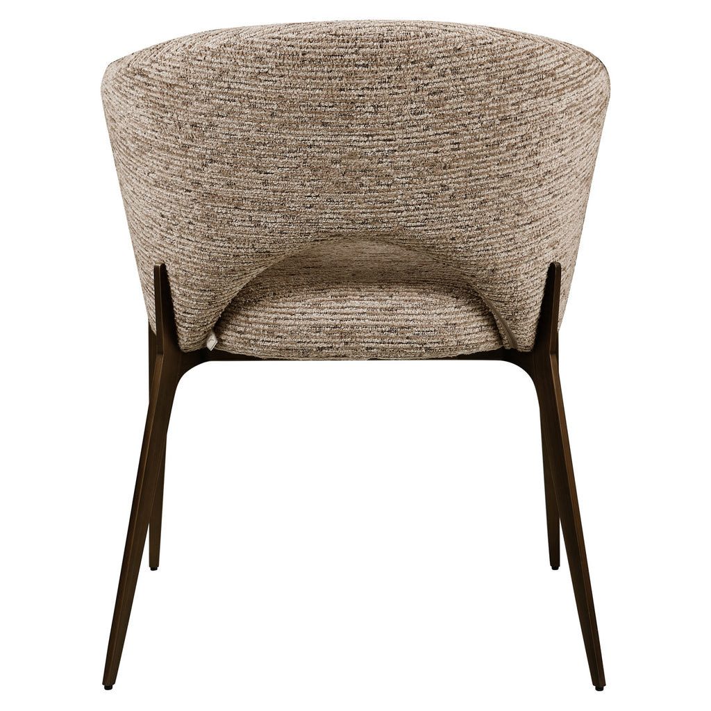 Esszimmerstuhl Kenzi mocca linear fire retardant