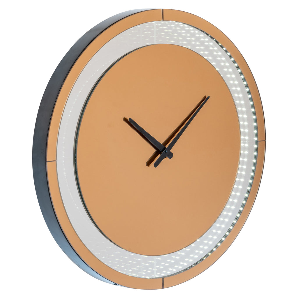 Wandlampe Julia brown - Led Clock