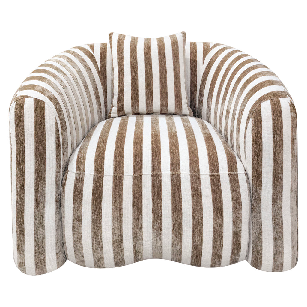 Lounge Stuhl Luxandra stripes sand