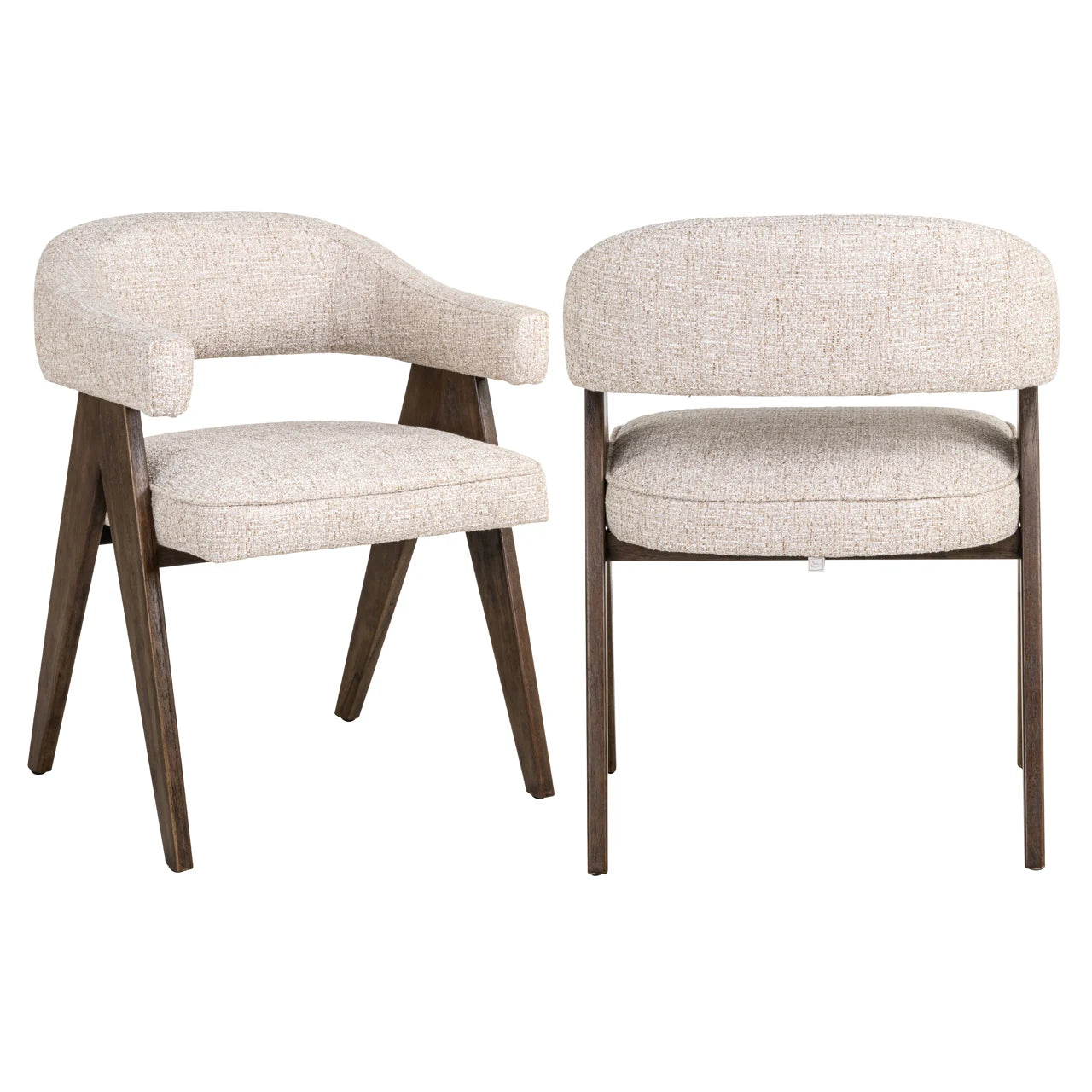 Esszimmerstuhl Mori cream tweed fire retardant