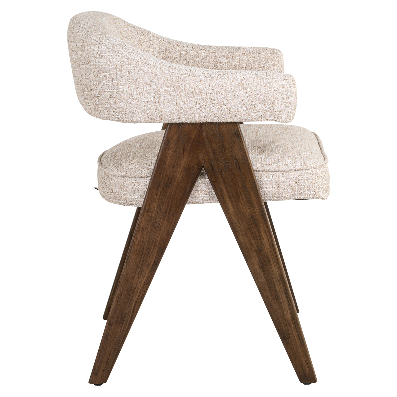 Esszimmerstuhl Mori cream tweed fire retardant