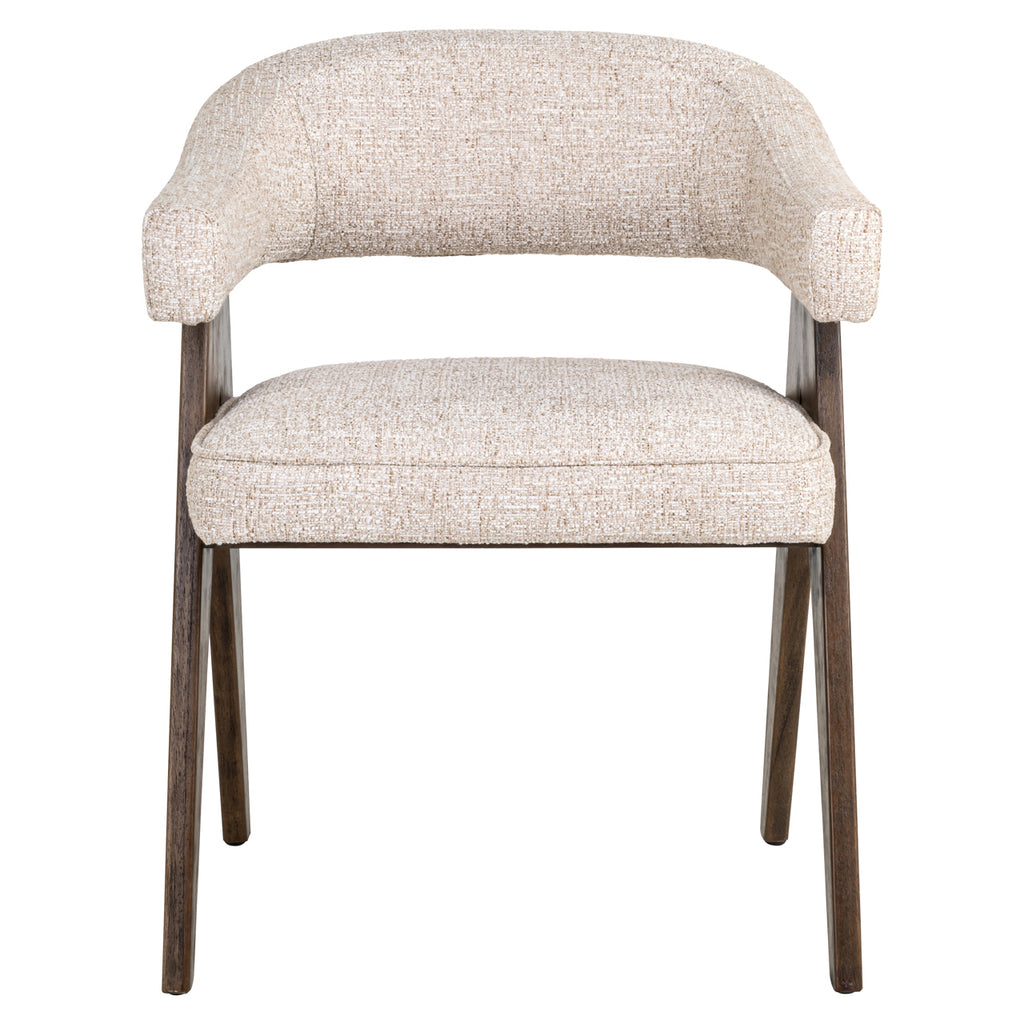 Esszimmerstuhl Mori cream tweed fire retardant