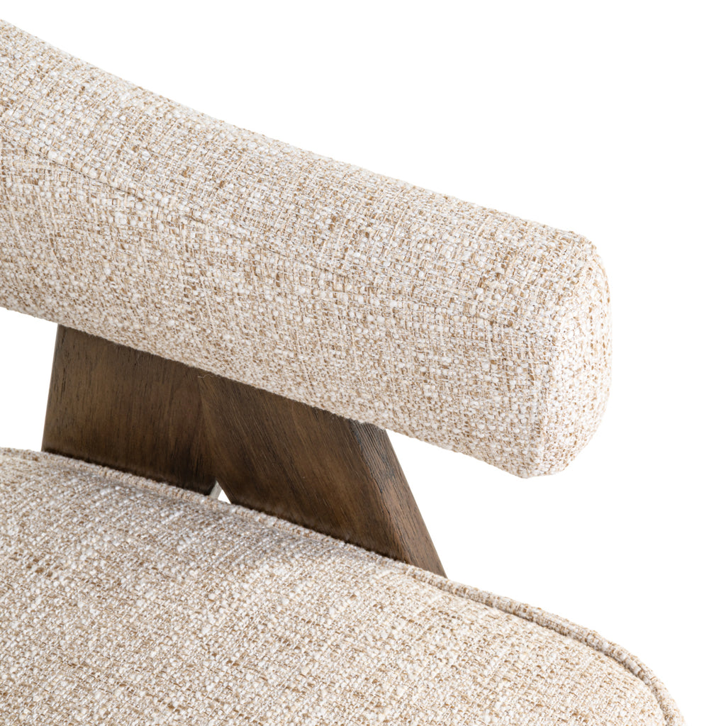 Esszimmerstuhl Mori cream tweed fire retardant