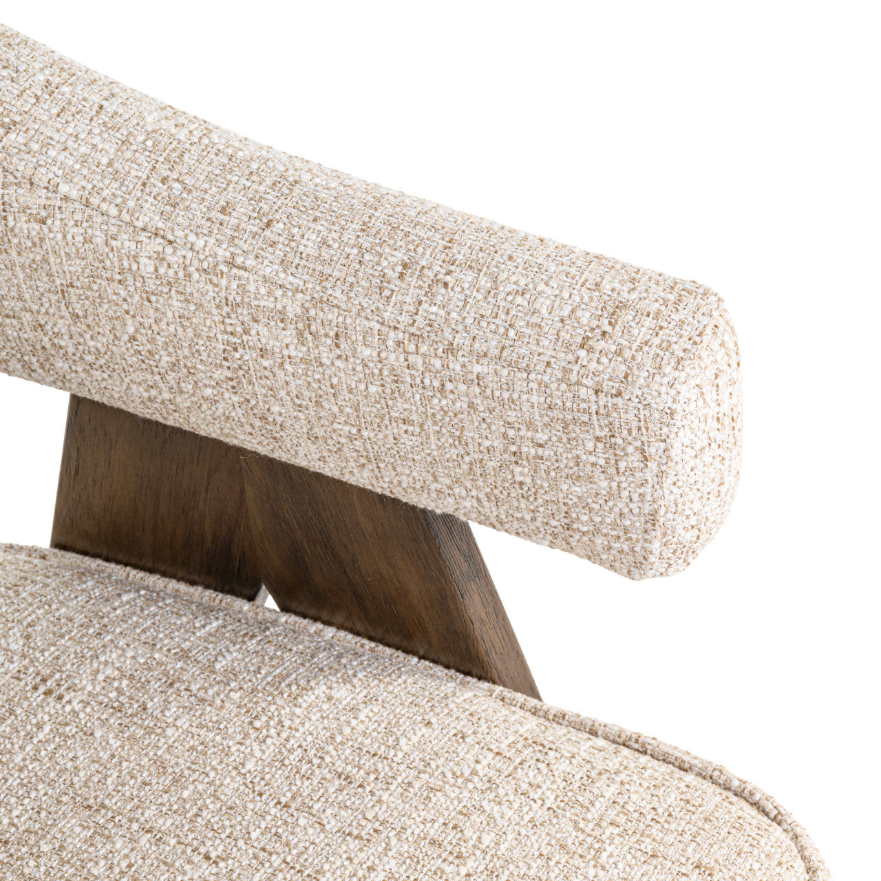 Esszimmerstuhl Mori cream tweed fire retardant